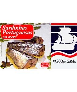 Fish Tin Small Sardines in Oil & Piri Piri Vasco Gama 90g